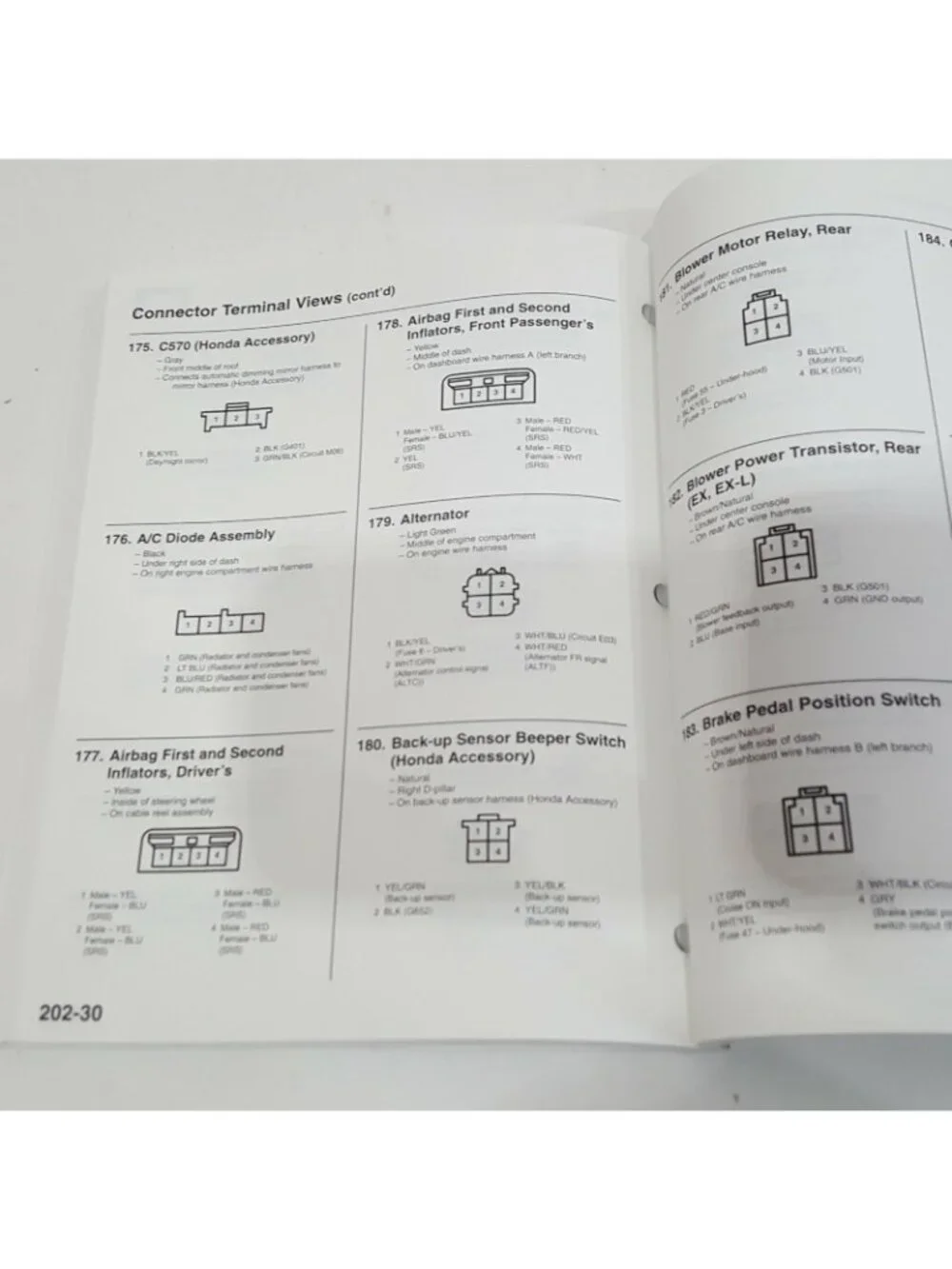 2003 Honda Pilot Electrical Troubleshooting Help Shop Mechanic Workshop Book OEM